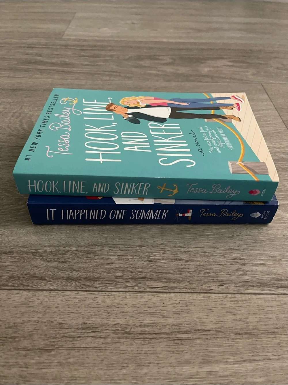 It happened one summer and Hook, line, and sinker by Tessa Bailey